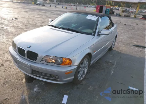 2001 BMW 330Ci z USA, uszkodzony, nr VIN WBABS53401JU86879